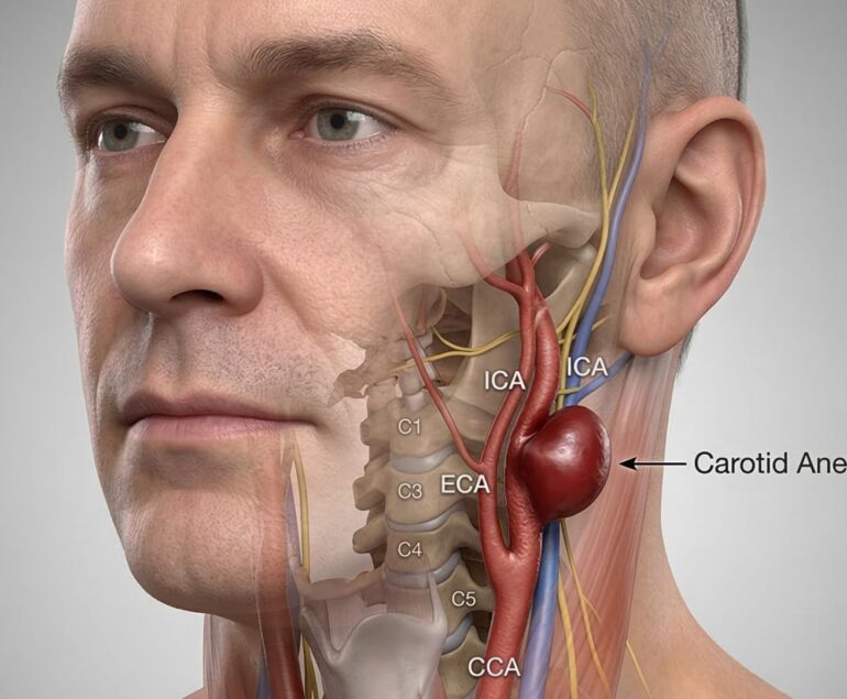 Sintomi iniziali di aneurisma alla carotide